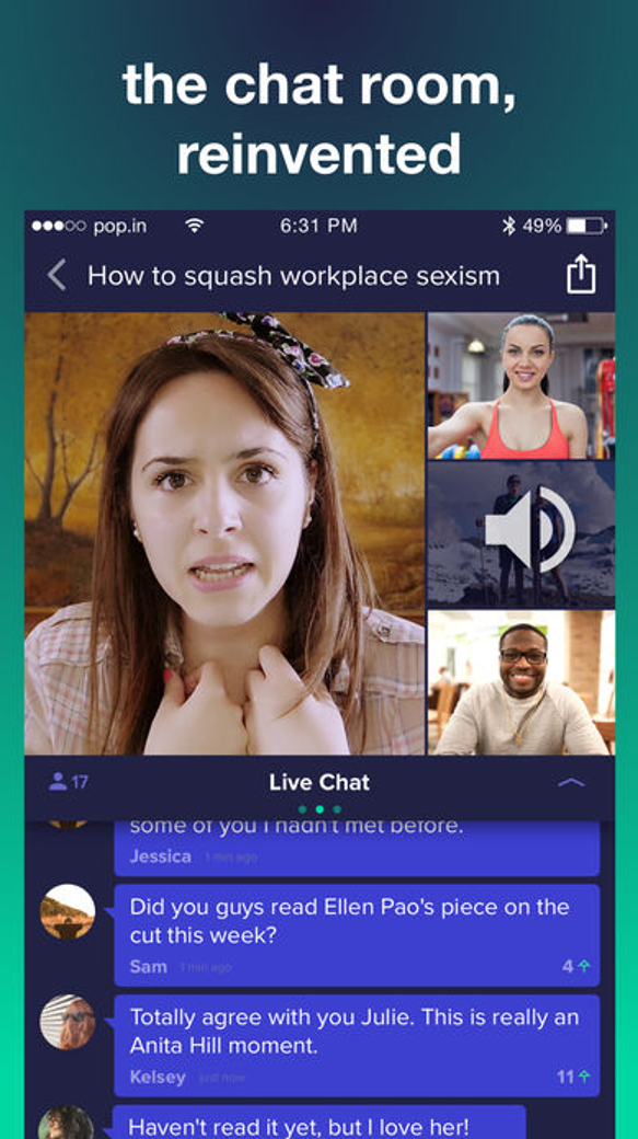 Smiletime now pop.in for live video chat room discussion